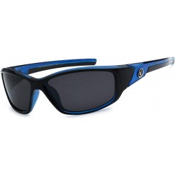Sport Nitrogen Polarized Mens Anti Glare Fishing Cycling Driving Sport Sunglasses - Transparent Blue - CL18X6AOKZO $32.56