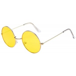 Rimless Women Men Vintage Retro Unisex Fashion Circle Frame Sunglasses Eyewear - 4192g - CL18RQZS6ZO $19.17