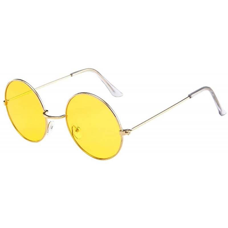 Rimless Women Men Vintage Retro Unisex Fashion Circle Frame Sunglasses Eyewear - 4192g - CL18RQZS6ZO $12.11