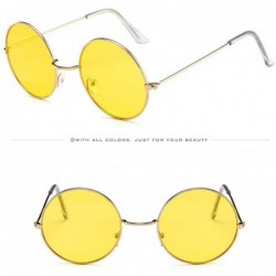 Rimless Women Men Vintage Retro Unisex Fashion Circle Frame Sunglasses Eyewear - 4192g - CL18RQZS6ZO $12.11