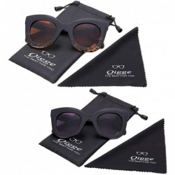 Oversized Cateye Sunglasses For Women Street Fashion Oversized Plastic Frame - 100% UV Protection - 2 Colors - CR18QOOZUCK $1...