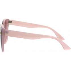 Square Oversized Square Frame Sunglasses Womens Trendy Retro Fashion UV 400 - Pink (Pink Blue) - CE18HU8ZCR2 $14.68