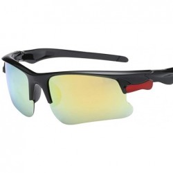 Sport Polarized Protection Sunglasses Semi rimless Rectangle - Beige - CK1902AT6I8 $14.81