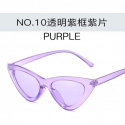 Aviator Cute Sexy Cat Eye Sunglasses Women Metal Retro Small Vintage Female Classic Sun Glasses - 18 - CO198ZWI3LS $29.60