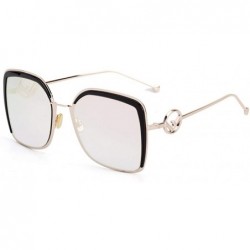 Aviator Sunglasses big frame eyebrow sunglasses- fashion sunglasses ladies - A - C718S83OANL $75.14