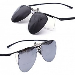 Aviator Anti Glare Polarized Clip-on Sunglasses for Unisex Suitable for Outdoor Sport - Gray - C318E2K40ZN $10.52