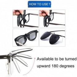 Aviator Anti Glare Polarized Clip-on Sunglasses for Unisex Suitable for Outdoor Sport - Gray - C318E2K40ZN $10.52