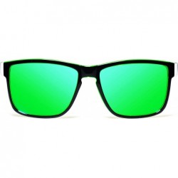 Square Design Polarized Sunglasses Men Driving Shades Male Sun Glasses For Men Spuare Mirror Summer UV400 - CS18ZT7373W $28.65