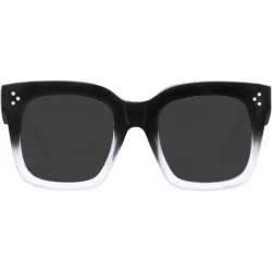 Square Classic Women Oversized Square Sunglasses for 100% UV Protection Flat Lens Fashion Shades - CO1994DURQN $23.61