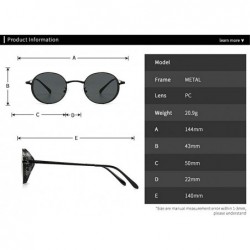 Goggle Fashion Vintage Sunglasses Gradient Glasses - Blue - CI198KODH8H $14.26