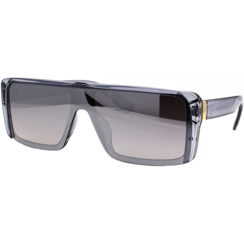 Rectangular Flat Top Rectangular Sunglasses Unisex Fashion Mob Designer Style Shades UV 400 - C4197QQIEGX $15.36