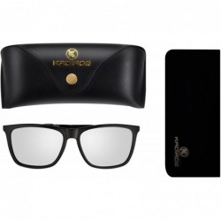 Wayfarer Fashion Sunglasses For Men Women Night Vision Driving Glasses Polarized Anti-glare Vintage Sun Glasses - CV18EI4RMTS...