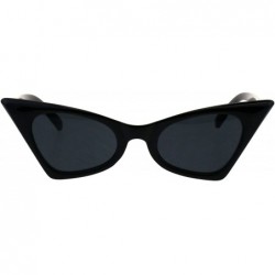 Rectangular Womens Retro Fashion Sunglasses Rectangular Cateye Frame UV 400 - Black - CC18GLS9QHE $19.60