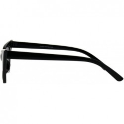 Rectangular Womens Retro Fashion Sunglasses Rectangular Cateye Frame UV 400 - Black - CC18GLS9QHE $11.66
