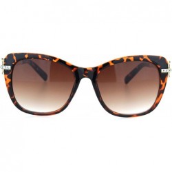 Butterfly Womens Rhinestone Hinge 90s Butterfly Designer Chic Sunglasses - Tortoise Gold Brown - C418OQW0HO4 $9.16