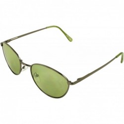 Oval TU9314 Retro Oval Fashion Sunglasses - Green - CD11CB13A27 $18.87