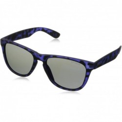 Rectangular Women's P8443S Polarized Wayfarer Sunglasses - Matte Blue - CN11FZ10OOX $85.72