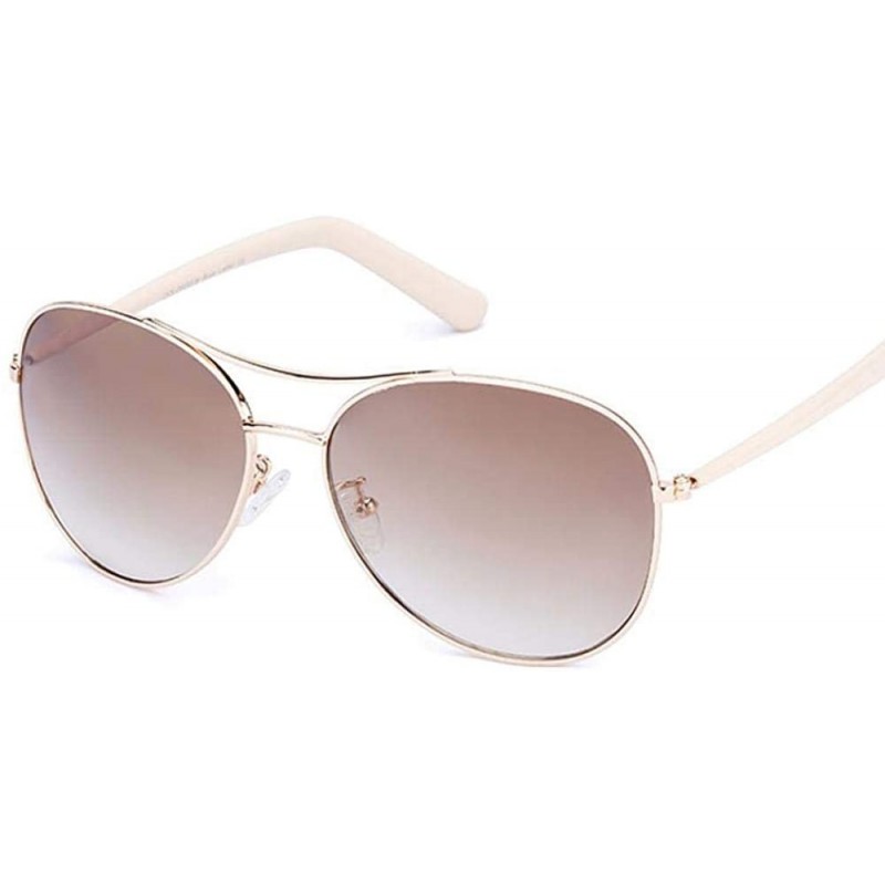 Aviator Luxury Brand Design Ultralight Polarized Sunglasses Women 2019 Men Brown - Brown - C818YZWCDZM $12.83