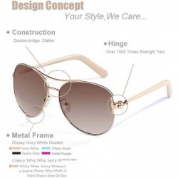 Aviator Luxury Brand Design Ultralight Polarized Sunglasses Women 2019 Men Brown - Brown - C818YZWCDZM $12.83