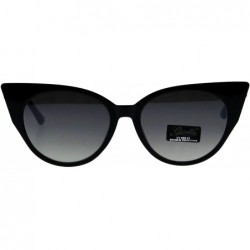 Butterfly Womens Fashion Sunglasses Butterfly Cateye Frame Slim Design UV 400 - Black (Smoke) - C718KXHZACQ $10.29