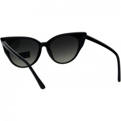 Butterfly Womens Fashion Sunglasses Butterfly Cateye Frame Slim Design UV 400 - Black (Smoke) - C718KXHZACQ $10.29