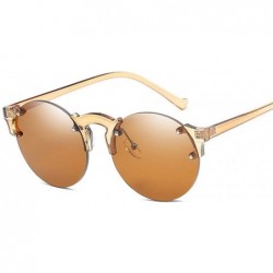 Aviator Fashion Rimless Sunglasses Women Brand Design Female Sun Glasses Ladies 1 - 3 - CL18XGESHC0 $11.24
