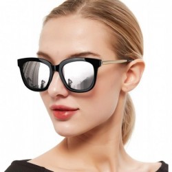 Oversized Oversized Mirrored Sunglasses for Women/Men- Polarized Sun Glasses with 100% UV400 Protection - CT18DOYSM2N $46.25