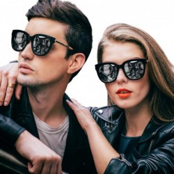 Oversized Oversized Mirrored Sunglasses for Women/Men- Polarized Sun Glasses with 100% UV400 Protection - CT18DOYSM2N $20.42