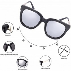 Oversized Oversized Mirrored Sunglasses for Women/Men- Polarized Sun Glasses with 100% UV400 Protection - CT18DOYSM2N $20.42