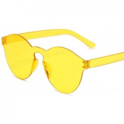 Rimless Candy Color Rimless Color Transparent Unisex Sunglasses - 8 - C3198QUE5T8 $22.81