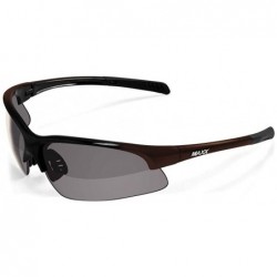 Wrap HD Domain TAC Polarized Sunglasses Golf Smoke Lens MXDOMAIN (Black-Bronze) - C118GXCQ3WN $35.01