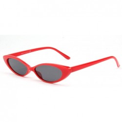 Goggle Complete your trendy outfits with these true vintage small oval sunglasses - Red - C218WU98K77 $19.16