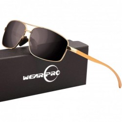 Square Sport Polarized Sunglasses For Men-Ultralight Rectangular Sunglasses Driving Fishing 100% UV Protection WP9006 - CV18I...