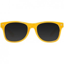 Square Horn-Rimmed Tint Sunglasses - Yellow - CK12O9ZOI0M $7.81