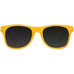 Square Horn-Rimmed Tint Sunglasses - Yellow - CK12O9ZOI0M $7.81