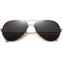 Aviator Premium Military Style Classic Aviator Sunglasses- Polarized- 100% UV - B - CH18RXE4L5K $8.16