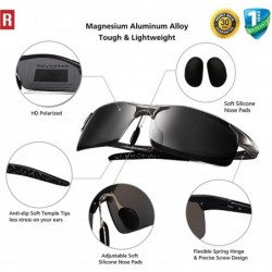 Aviator Driving HD Polarized UV Protection UltraLight Golf Fishing UV400 Sports Sunglasses - C118907RLTL $17.71