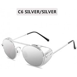 Shield Steampunk Sunglasses Shields Glasses - C6190HGWWKE $13.18