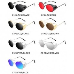 Shield Steampunk Sunglasses Shields Glasses - C6190HGWWKE $13.18
