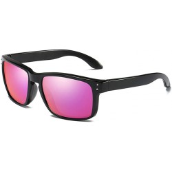 Square Sunglasses Unisex Polarized UV Protection Fishing and Outdoor Baseball Driving Glasses Retro Square Frame Fashion - C2...