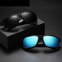 Square Sunglasses Unisex Polarized UV Protection Fishing and Outdoor Baseball Driving Glasses Retro Square Frame Fashion - C2...