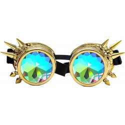 Oversized Steampunk Glasses Kaleidoscope Vintage - Gold - C81908MC2DE $12.61