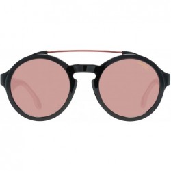 Round Men's CA1002/S Round Sunglasses- Black White/Burgundy- 51 mm - C012O475WM7 $45.77