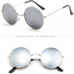 Round Vintage Round Polarized Hippie Sunglasses Small Round Polarized Sunglasses - G - C6190HXEXAK $9.50