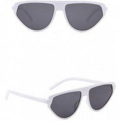 Sport Unisex Vintage Eye Sunglasses Plastic Sunglasses Retro Eyewear Fashion Radiation Protection - White - CG18URN879T $16.26