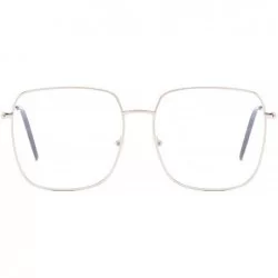 Round Classic Retro Square Sunglasses for Men or Women PC AC UV400 Sunglasses - Black Transparent - CZ18SZU635H $28.76