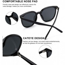 Cat Eye Cateye Sunglasses for Women - 100% UV400 Protection with Polarized Lens - Fashion Design - CH18UER9N54 $24.43