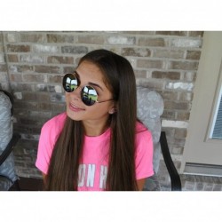Round 12 Pack Small Round Retro Vintage Circle Style Sunglasses Colored Metal Frame - 56_mirror_gold_brown_12_pairs - C518530...