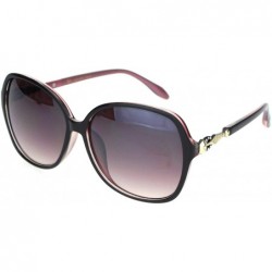 Butterfly Womens Rhinestone Jewelry Hinge Plastic Butterfly Sunglasses - Black Pink Burgundy Smoke - CJ18OQW8QZN $15.39