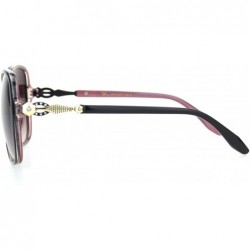 Butterfly Womens Rhinestone Jewelry Hinge Plastic Butterfly Sunglasses - Black Pink Burgundy Smoke - CJ18OQW8QZN $15.39